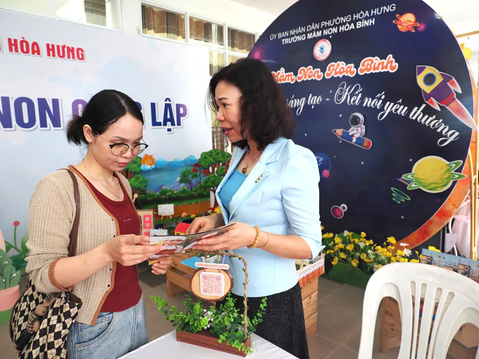 Phường tiên phong số hóa thông tin trường lớp